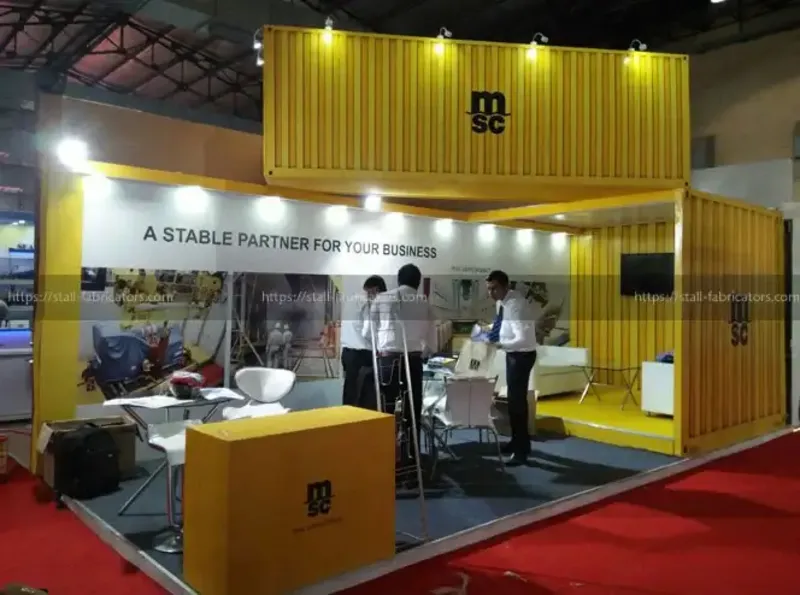 Exhibition Stall for MSC - MEDITERRANEAN SHIPPING COMPANY Exhibition Stall for MSC - MEDITERRANEAN SHIPPING COMPANY